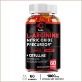 L-Arginine Vascular & Energy Support Gummies, 60 Gummies