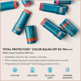Sunforgettable Total Protection Color Balm SPF 50 – Mineral Broad Spectrum Lip & Cheek Balm with Buildable Color – Blush
