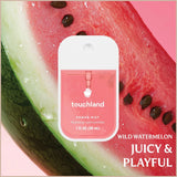 Hand Sanitizer Spray – Juicy Trio Set with Wild Watermelon, Velvet Peach & Berry Bliss – 3 x 1 fl oz Travel Mists