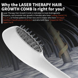 Laser Therapy Hair Growth Comb – Red Light Low-Level Laser Therapy Device for Men & Women
