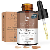 Self Tanning Drops for Face – Customizable Sunless Tanner Drops with Organic Aloe, DHA & Erythrulose for a Natural Glow