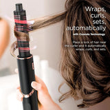 FlexStyle Hair Styling System – Portable Hair Dryer, Curler, Volumizer & Blow Dryer Brush with 6 Styling Tools – Black / HD440BK