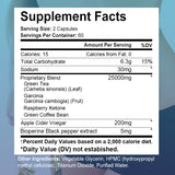 DAITEA Keto Apple Cider Vinegar Capsules 25000mg, Adult Keto-Friendly Wellness Supplement, 60 Count