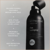 Flexible Hold Hair Spray – Lightweight Styling & Finishing Spray with Heat Protection and Humidity Resistance