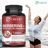 Berberine 1200mg with Ceylon Cinnamon Capsules, 60 Count