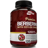 Berberine HCl 1200mg with Ceylon Cinnamon Capsules, 120 Count