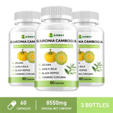Garcinia Cambogia Capsules with Green Tea, Turmeric & Black Pepper, Herbal Supplement, 60 count