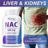 NAC 600mg Antioxidant Support Capsules, 60 Count