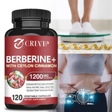 Berberine 1200mg with Ceylon Cinnamon Capsules, 60 Count