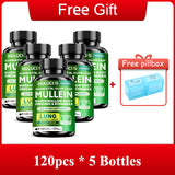 Mullein Leaf Respiratory Support Capsules with Vitamin C, 120 Count