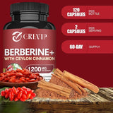 Berberine 1200mg with Ceylon Cinnamon Capsules, 60 Count