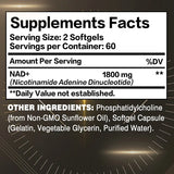 Liposomal NAD Cellular Energy Support Capsules, 60 Count