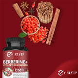 Berberine with Ceylon Cinnamon Capsules, 60 Count
