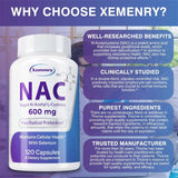 NAC 600mg Antioxidant Support Capsules, 60 Count